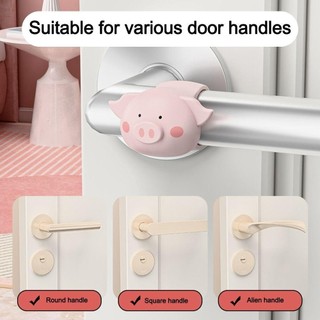 ZENITHCO 3 Miếng Dán Bảo Vệ Tường, Nút Chặn Cửa Hoạt Hình Silicon, Tay Cầm Cửa Im Lặng Chống Sốc Di Động Chống Va Chạm Vòng Cho Phòng Ngủ