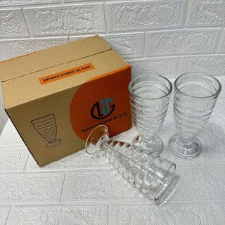 [Giá Xưởng] Bộ 6 cốc ly thủy tinh sinh tố đẹp cao cấp dày dặn giá rẻ 336ml