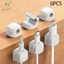 6 Kẹp Quản Lý Cáp Từ Màu Đen Để Bàn Nhiều Màu & Móc Treo Tường Cho Dữ Liệu Điện Thoại & Sạc VN