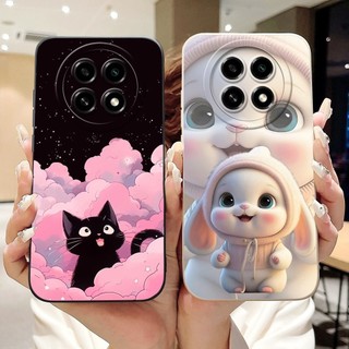Ốp Lưng Cho OPPO A2 Pro 5G PJG110 Ốp Lưng Thỏ Đáng Yêu Mèo Hoạt Hình Silicon Mềm Kẹo Sơn Mờ Cho OPPO A2Pro 5G Vỏ
