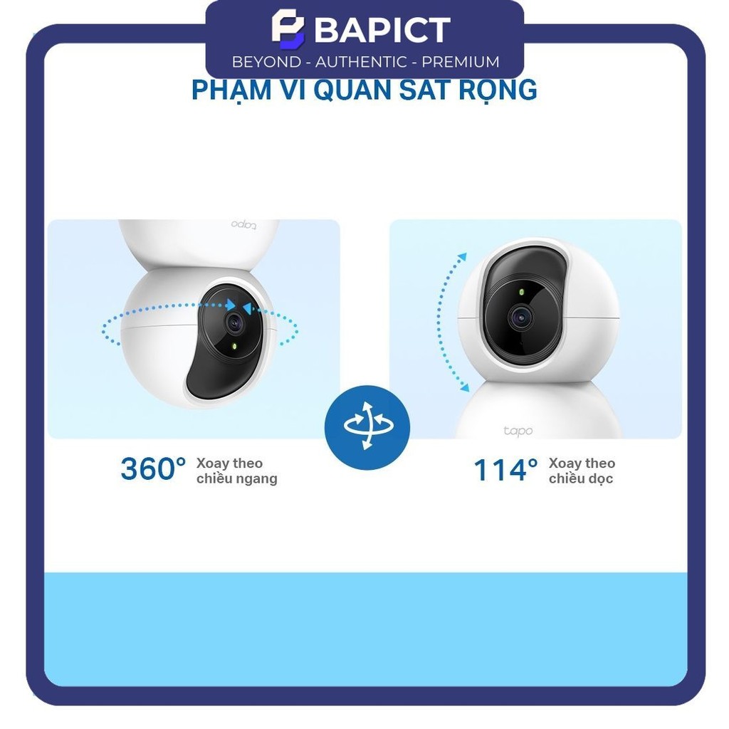 [HOẢ TỐC HCM] Camera Wifi TP-Link Tapo C200 / C211 / C220 / C202 / C212 Full HD 2MP/3MP/2K QHD - BH 24T