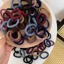Giá đỡ đuôi ngựa NKSFX, Dây buộc tóc đàn hồi Nylon có độ đàn hồi cao, Bộ phụ kiện tóc Morandi bền bỉ 200 chiếc dành cho nữ và bé gái