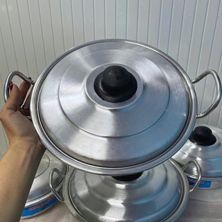 [Giá Xưởng] Nồi Lẩu Nhôm Dày Trường Thành – Nấu Lẩu, Hấp, Xào,  Phù Hợp Gia Đình & Quán Ăn