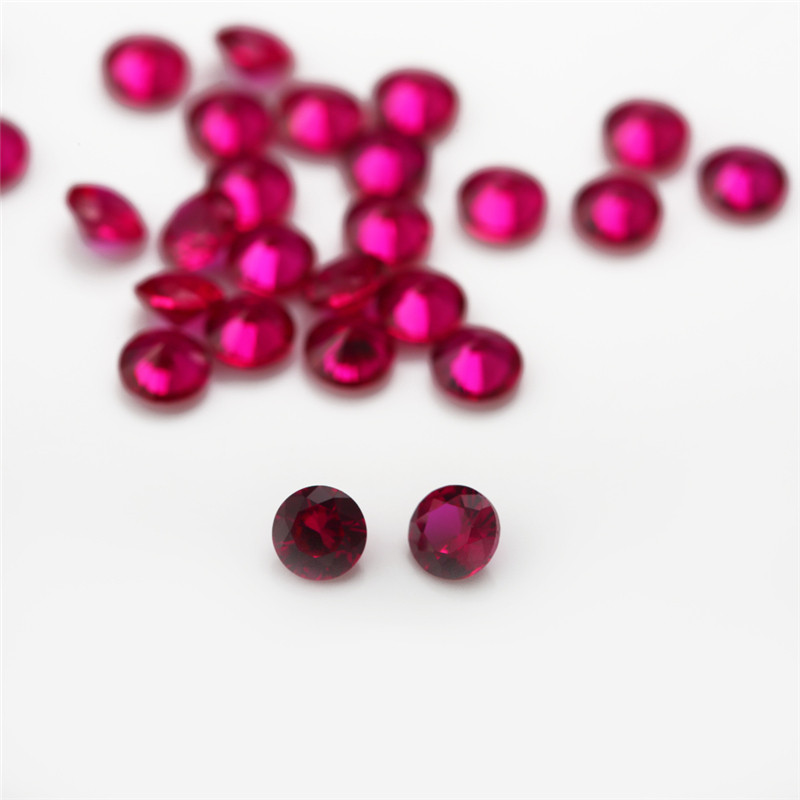 Kích thước 1.0mm đến 10.0mm - Đá Corundum tổng hợp cắt tròn, phù hợp DIY trang sức