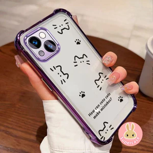 Ốp Điện Thoại Mèo Đường Dễ Thương Cho Realme 16 Pro Neo8 Note 80 P4 Power OPPO K13 Turbo Pro A60 A6 Max GT A6X A6S A6T F31 Pro Plus 4G 5G Vỏ Paw Mạ Khung Ốp Lưng Mềm