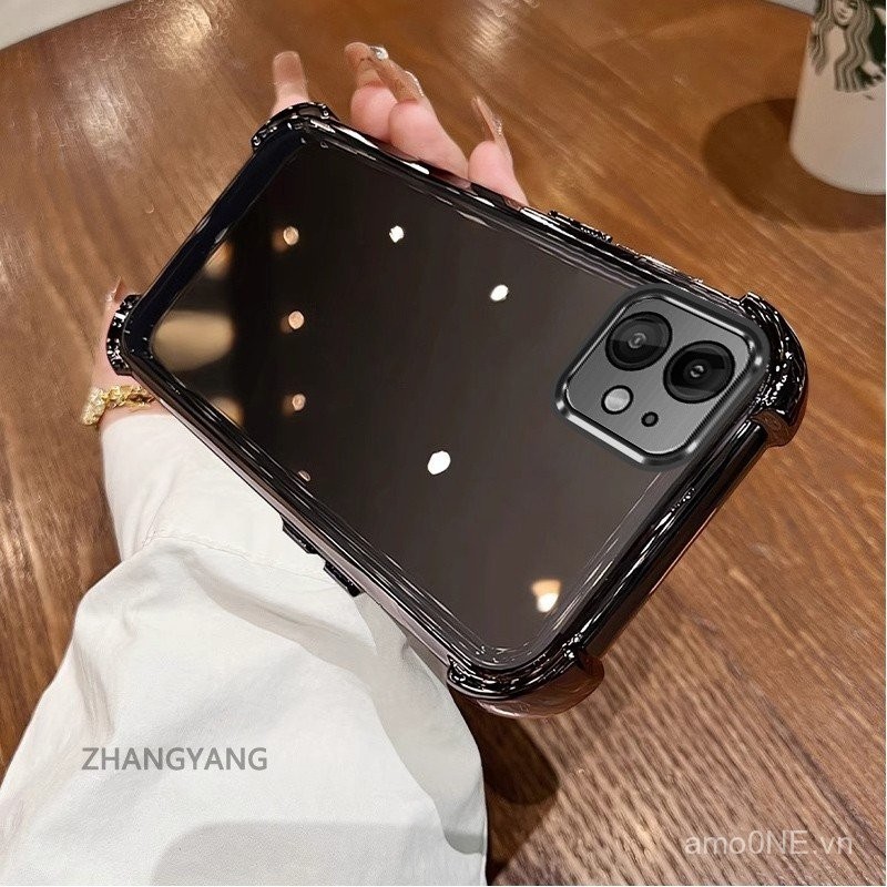 Ốp cho iPhone 12 Iphone 12 PRO iPhone 12 Pro Max Ốp điện thoại chống rơi trong suốt mạ điện bốn góc ốp điện thoại TPU mềm thiết kế phong phú thẩm mỹ cymwx02