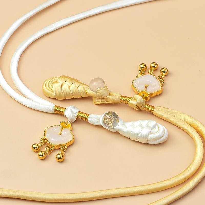 Sườn xám kiểu Trung Quốc mới cài nút thắt nút dây xoắn cổ điển cài nút tua rua phong cách dân tộc cài nút đan tay phụ kiện cài nút