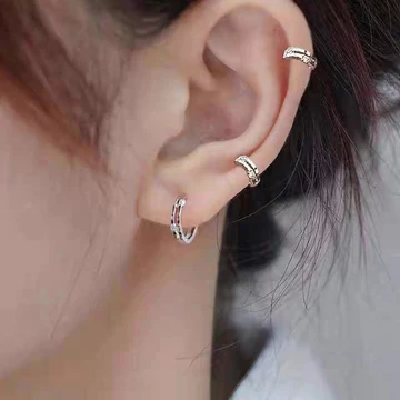 Nhật Bản Hàn Quốc Đơn Giản Xương Tai Nữ Khuyên Tai Ngủ Miễn Phí Chọn 2024 Phong Cách Mới Hợp Thời Trang Nhỏ Khóa Tai Bông Tai Bông Tai Bông Tai Bông Tai
