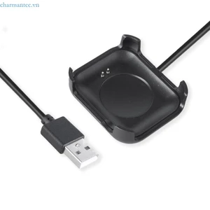 Charmantcc1 USB Snap-on Dây Sạc Đế Đế Đế Sạc Adapter Đứng Cho Đồng Hồ HW18
