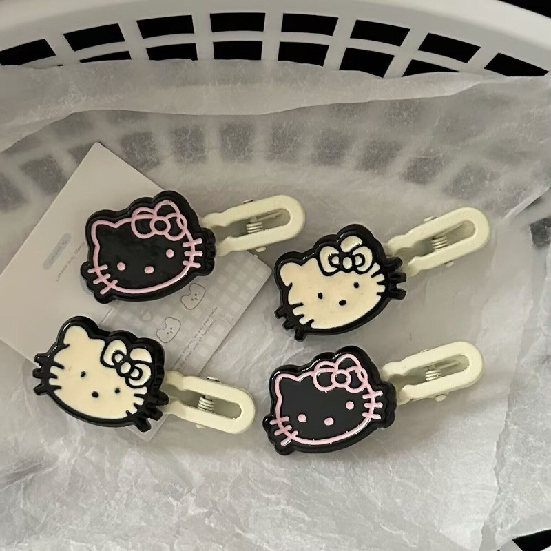 Phim hoạt hình mèo KT đa năng ngọt ngào phụ kiện tóc trẻ em sáng tạo phụ kiện tóc cao cấp kẹp tóc