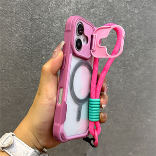 Giáp Màu Kẹo Clash Cho Ốp lưng iPhone 15 14 13 12 16 Pro Max Plus Đứng Có Dây Đeo Cổ Tay Ốp lưng