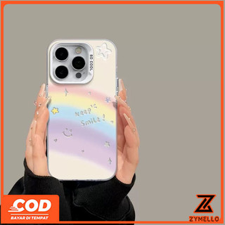 Ốp Lưng Cho OPPO Reno 15F Reno 14F Reno 14 Pro Reno 13F 5G Reno12 F Reno 12 Reno11 F Reno 10 Pro Reno 8T Reno 8Z Reno 7Z Reno 8 Vỏ Điện Thoại TPU Chống Sốc Nụ Cười Cầu Vồng Đơn Giản