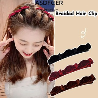 Asdfger Bangs Barrettes Dụng Cụ Tạo Kiểu Nữ Tặng Phụ Kiện Tóc Dụng Cụ Làm Đẹp Bím Tóc Kẹp Tóc