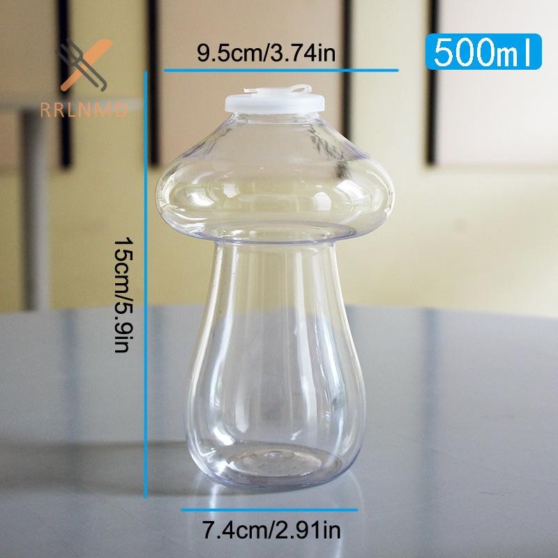 Rrlnmd 1 / 3 Chai Nước Kawaii Cho Trà Sữa Cà Phê Nước Uống Di Động Cốc Uống Nhà Trong Suốt Chai Nước Giải Khát MỚI