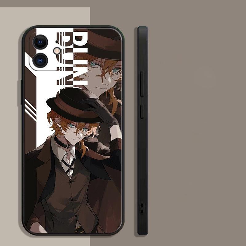 Ốp Điện Thoại Di Động Cho Realme C53 C55 C63 C65 C12 C11 2021 C20 C21Y C25Y C30 C33 C35 Realme 13 Pro Max 8 11 10 Pro Plus GT Master 5 6 Pro 5S 6S Ốp Lưng Anime Bungo Đi Lạc Chó Nhật Bản