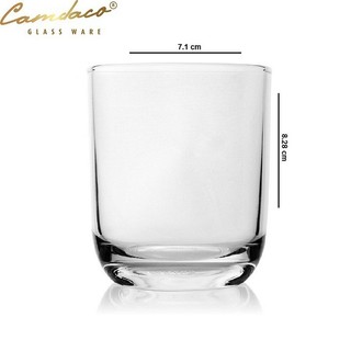 Bộ 12 Ly Thủy Tinh Bầu Lùn Uống Trà Đá 225ML - PCD22003 Cẩm Đạt