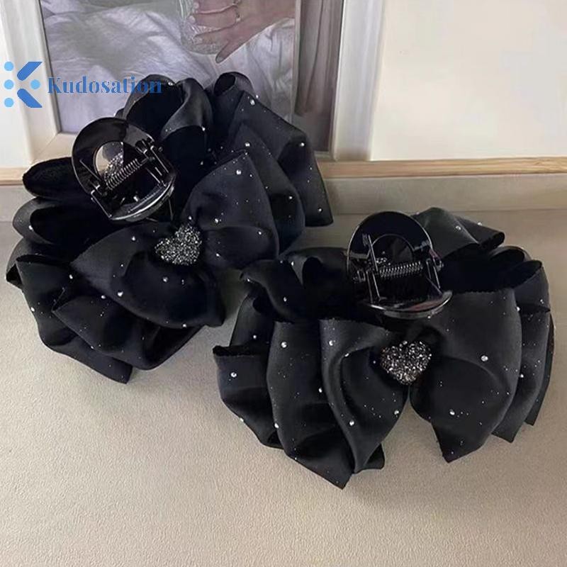 Kudosation Tinh Tế Sáng Bóng Lớn Kẹp Tóc Tính Khí Thanh Lịch Móng Vuốt Tóc Cho Nữ Bé Gái Công Chúa Mũ Đội Đầu Phụ Kiện Tóc Thời Trang Quà Tặng