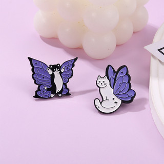 72 Phong Cách Bướm Thổ Cẩm Côn Trùng Bướm Mèo Men Huy Hiệu Ba Lô Phụ Kiện Trang Sức Quà Tặng Cho Bạn Bè