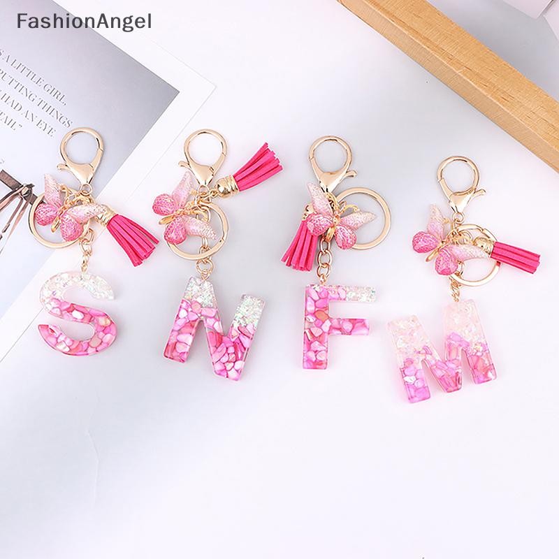 FashionAngel Thời Trang DIY A-Z Chữ Móc Khóa Kim Loại Pendent Nữ Chìa Khóa Xe Hơi Đơn Giản Tên Chìa Khóa Tiệc Quà Tặng Trang Sức VN