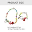 YOI Handmade Nhiều Màu Sắc Vòng Cổ Vòng Tay Thời Trang Choker Với Dainty Nơ Và Mặt Dây Chuyền Ngôi Sao Cầu Vồng Đính Hạt Trang Sức