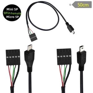 WU Bo Mạch Chủ Đầu Adapter Dây USB 2 0 Mini 5Pin Nam Sang 9Pin Nữ Chuyển Đổi