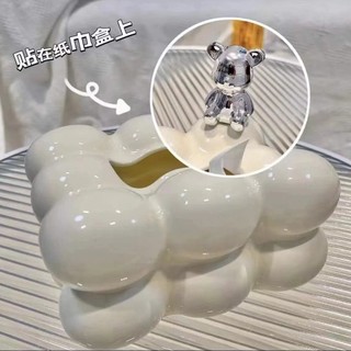Nắp nồi thông dụng nắp nồi hạt trên đỉnh Nắp nồi thủy tinh mạ điện gấu bạo lực đồ trang trí phòng khách sáng tạo thủ công VVVB