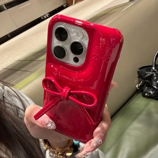 Hộp đựng xà phòng sang trọng Vỏ điện thoại nơ âm thanh nổi cho iPhone16 15 14 13 12 Pro Max Bảo vệ Camera chống sốc Vỏ mềm chống rơi