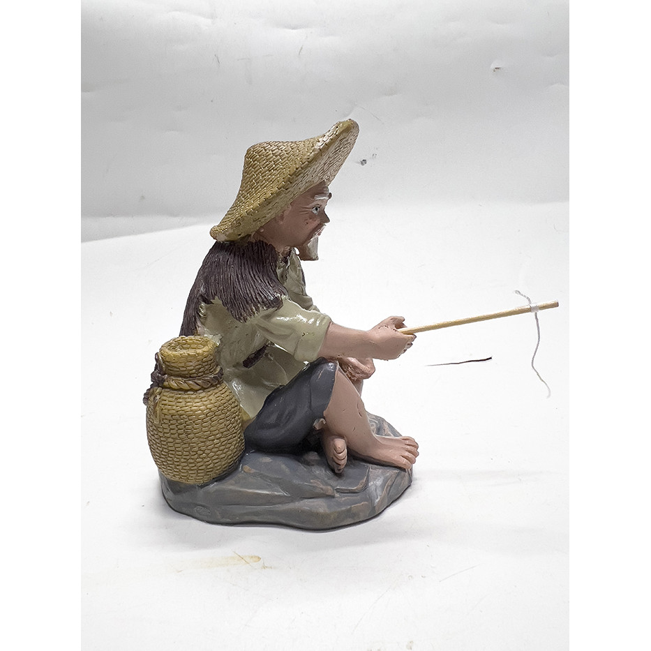 Ông Lão Câu Cá Trang Trí Tiểu Cảnh, Non Bộ, Bể Cá Cảnh (10x8x13cm)
