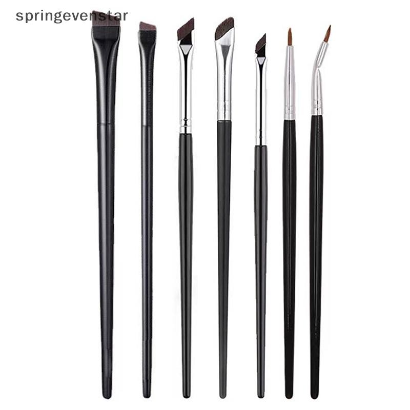 Springevenstar Brow Contour Cọ Trang Điểm Lông Mày Bút Kẻ Mắt Bàn Chải Siêu Mỏng Góc Lót Bàn Chải Mắt Dụng Cụ Trang Điểm Springevenstar