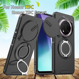 Ốp lưng trượt cho ống kính camera cho Honor X9C Smart HonorX9C X9 C 5G, ốp điện thoại chống sốc, vỏ bảo vệ camera, giá đỡ, ốp lưng cứng