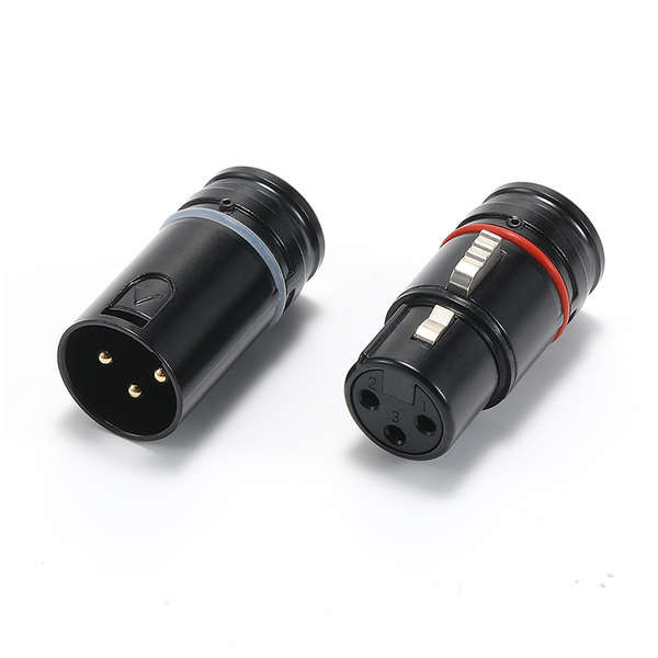 AVSSZ All-Metal Right-Angle Cong XLR Nam Nữ Đầu 3 Lõi Ngắn XLR Cân Bằng Micro Âm Thanh Cắm