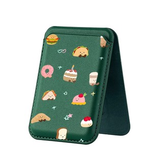 Bánh Hoạt Hình Họa Tiết Ví Cho iPhone 16 15 14 13 12 pro Max 16Plus Thẻ Điện Thoại Cho Ốp Lưng Bỏ Túi Bao