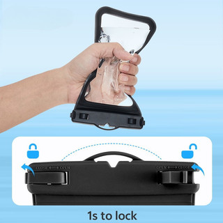 Túi điện thoại chống nước IPX8 cảm ứng nhạy chụp ảnh rõ, kèm dây đeo tiện lợi, dùng khi bơi lội du lịch