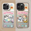 ibumpers Ốp Điện Thoại iPhone Cặp Đôi Du Lịch Dễ Thương Họa Tiết Mèo Cho IPhone 16 15 14 12 13 11 Pro Max IP 7 8 Plus X XS XR Ốp Lưng IMD Cứng Và Nhẵn