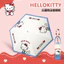 Ô gấp 5 siêu nhỏ gọn lớp keo đen, chống nắng UV, đa năng dùng nắng mưa, mẫu Hello Kitty dễ thương nữ sinh