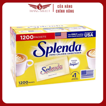 (Tách Lẻ) Đường ăn kiêng Splenda combo 100 gói cho người bệnh tiểu đường, ăn kiêng, DAS, Sweetener Sugar Replacement