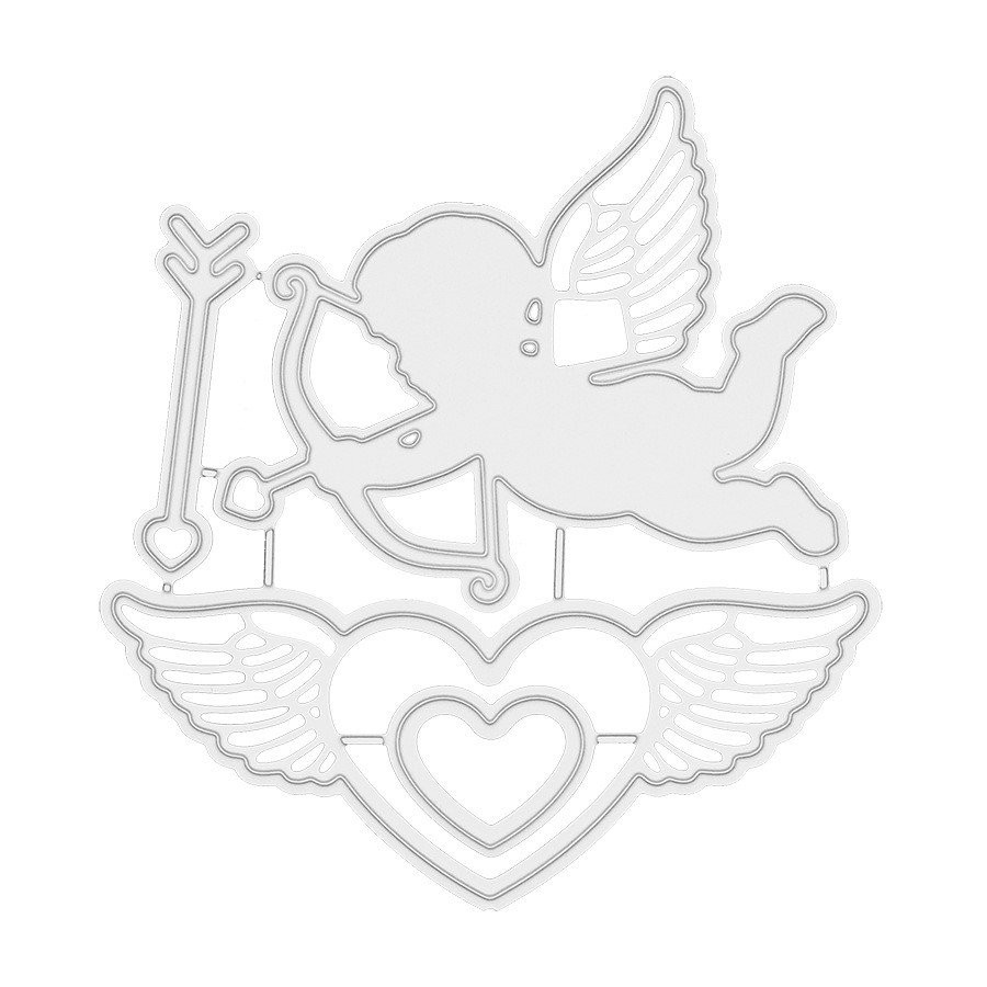 Khuôn cắt mũi tên Cupid scrapbook thép cacbon kim loại cắt dập nổi Mẫu khắc DIY Album ảnh sổ lưu niệm