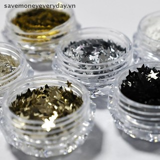 [savemoneyeveryday] 1Box Five Pointed Star Nail Mix Sequins Flash Nail Shining Mirror Trang trí bột nghệ thuật móng tay DIY Nail Art Người đam mê [vn]