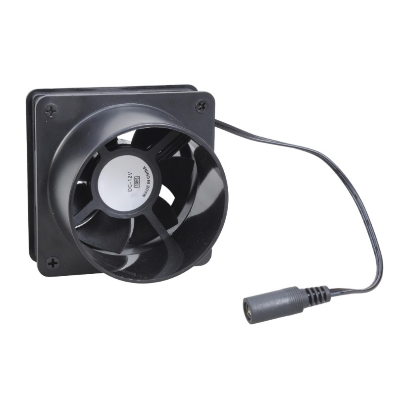 Quạt ống dẫn nội tuyến Mon 12V 8cm có bộ điều khiển tốc độ Máy thổi khí thông gió mạnh mẽ để sưởi ấm Bộ tăng áp làm mát Lều