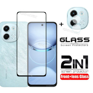 Tecno Spark 30 5G Kính cường lực 2 trong 1 + bảo vệ ống kính full keo, kèm film camera