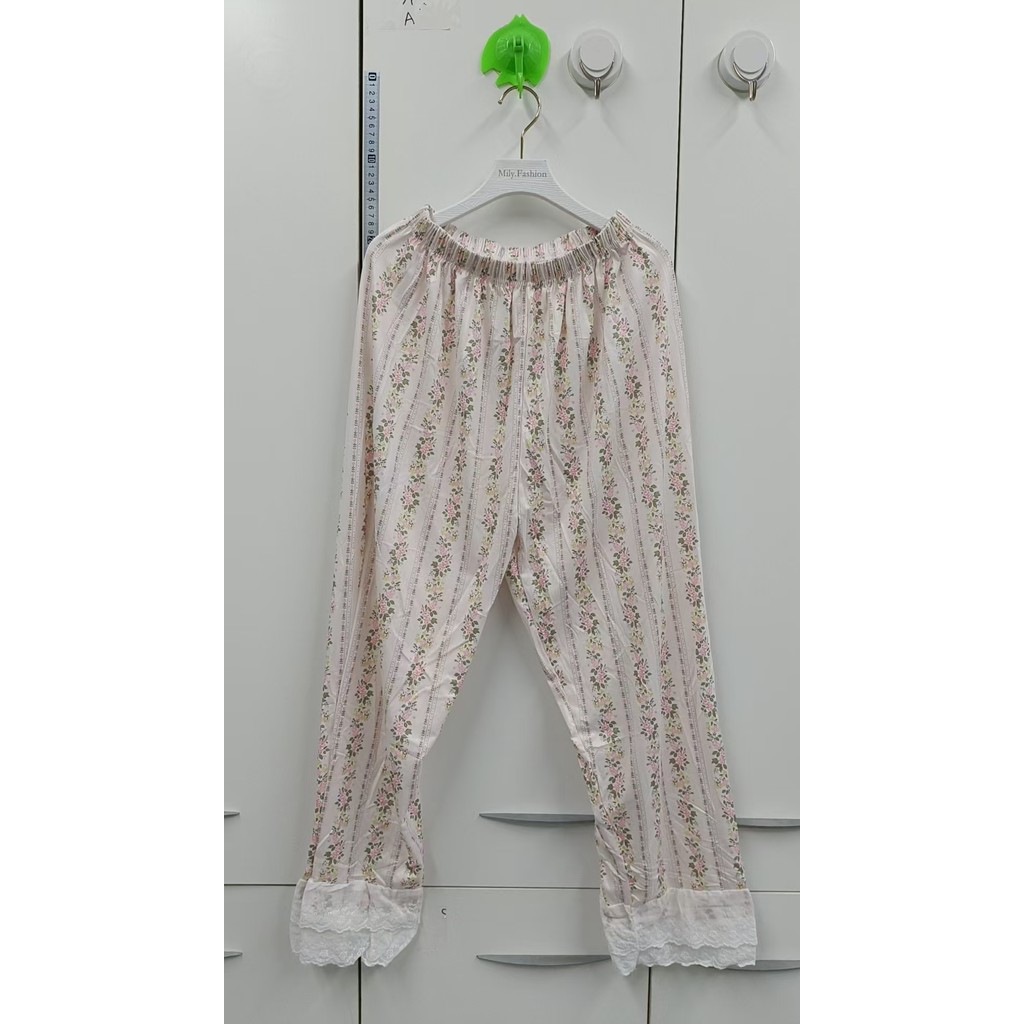 Milyfashion Ren Ngọt Ngào Rời Nhà Quần Pyjama Quần Nữ