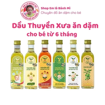 Tổng hợp Thuyền Xưa Dầu Óc Chó, Dầu Gấc, Dầu Mè, Dầu Macca, Dầu Olive, Dầu Sachi cho bé ăn dặm