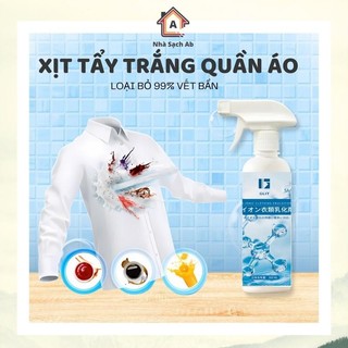 GLIT Xịt Tẩy Quần Áo 300ml Dung Dịch Làm Sạch Tẩy Rửa Vết Bẩn Dính Trên Quần Áo Chiết Xuất An Toàn Dùng Trong Gia Đình