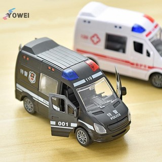 YOWEI Bệnh Viện Cứu Hộ Xe Cứu Hộ Xe Ô Tô Kim Loại Mô Hình Kéo Lại Âm Thanh Và Hợp Kim Ánh Sáng Diecast Đồ Chơi Ô Tô Cho Trẻ Em Bé Trai Quà Tặng VN