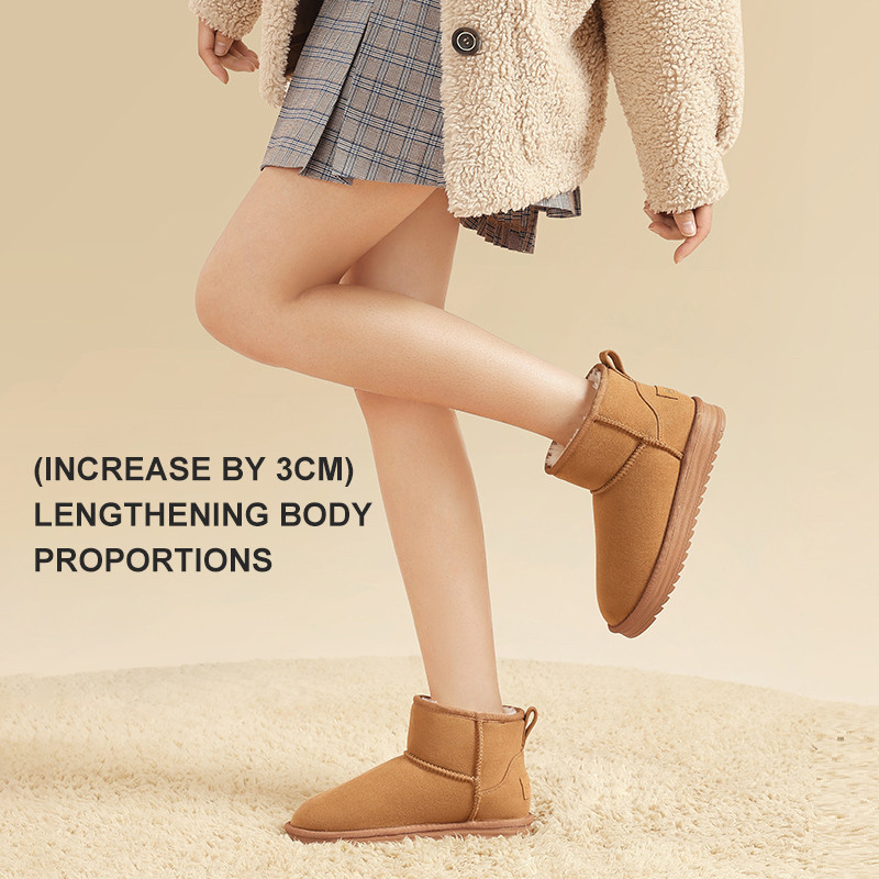 Ảnh Giày nữ CAMEL CROWN Plus Nhung Giày bốt tuyết ấm áp Giày Cotton dày 1