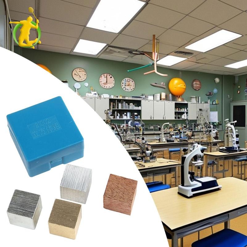 Bộ khối mật độ, sắt, gỗ, đồng, khối nhôm, công cụ giảng dạy học tập di động cho thí nghiệm khoa học trong phòng thí nghiệm