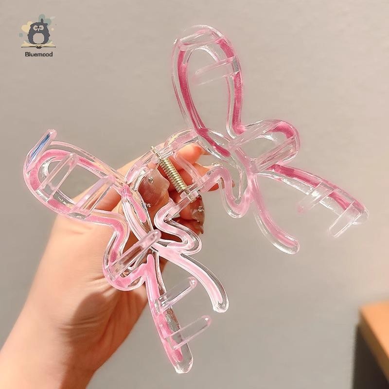 [Bluemood] Kẹp Tóc Màu Gradient dành cho Nữ Hairgrips Acrylic Vuốt Tóc Kẹp Tóc Phụ Kiện Tóc Thanh Lịch Bé Gái Mũ Mới