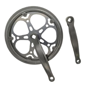 EDB * Dây Xích Đơn Xe Đạp Tay Quay 170mm Crankset Vuông Côn Cho Xe Đạp Gấp