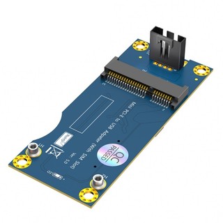 LTE Industrial Mini PCIe to USB 2.0 Adapter Connectors with Card Slot for WWAN