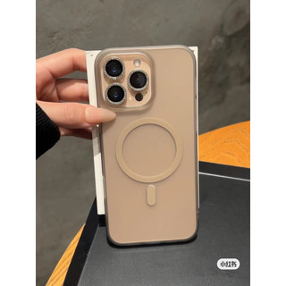 [Mỏng như vô hình, không vàng] Hút từ tính vàng sa mạc thích hợp cho vỏ điện thoại Apple 15 iPhone 16 Promax trong suốt 14 cứng 13 nữ 1